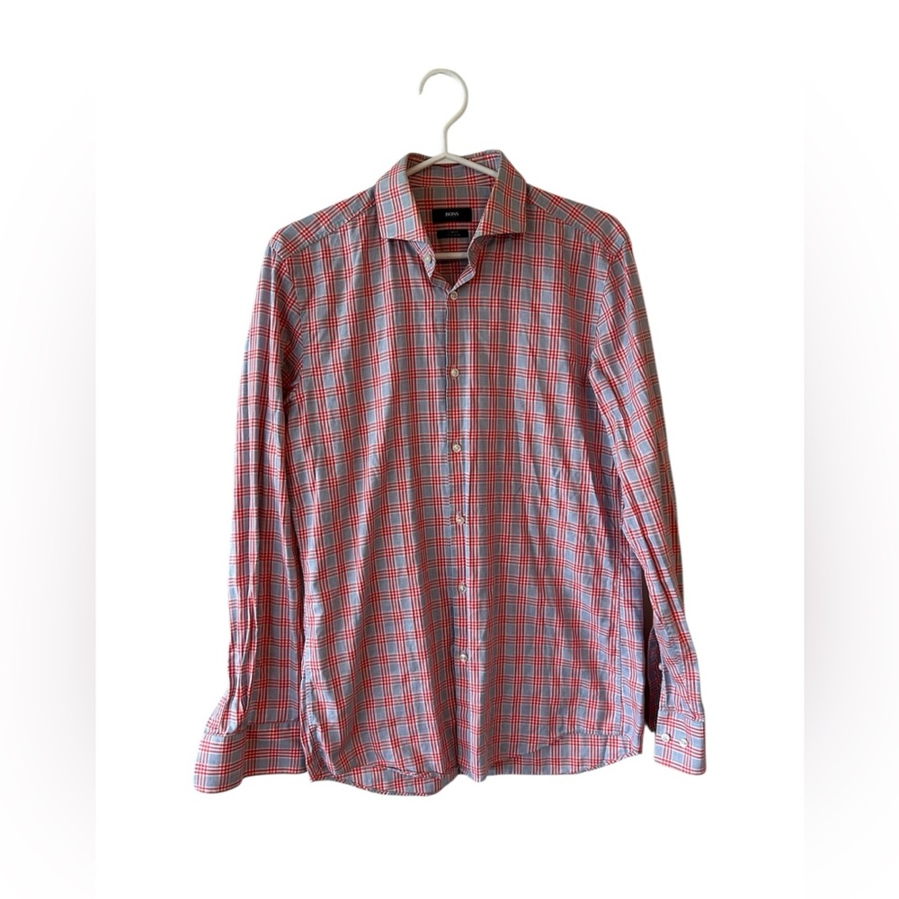 Hugo Boss Slim Fit Shirt Size 15.5” Collar